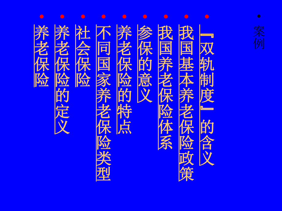 老年保障与养老保险的PPT解读