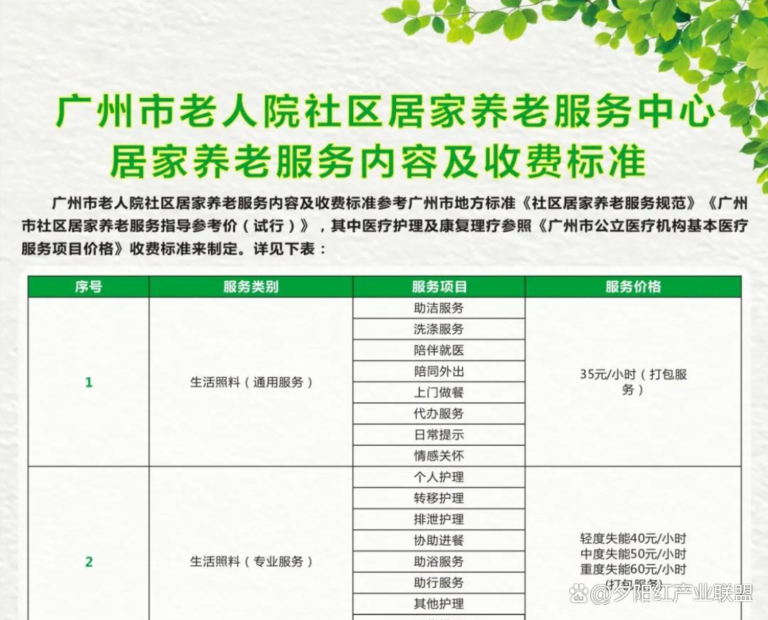广州老年人居家养老方案，构建幸福养老生活